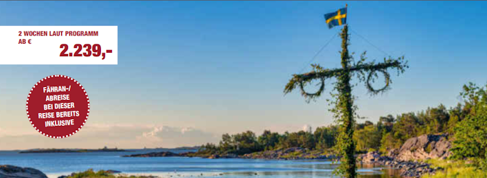 Pkw Rundreise Unterwegs durch Schweden nach Gotland